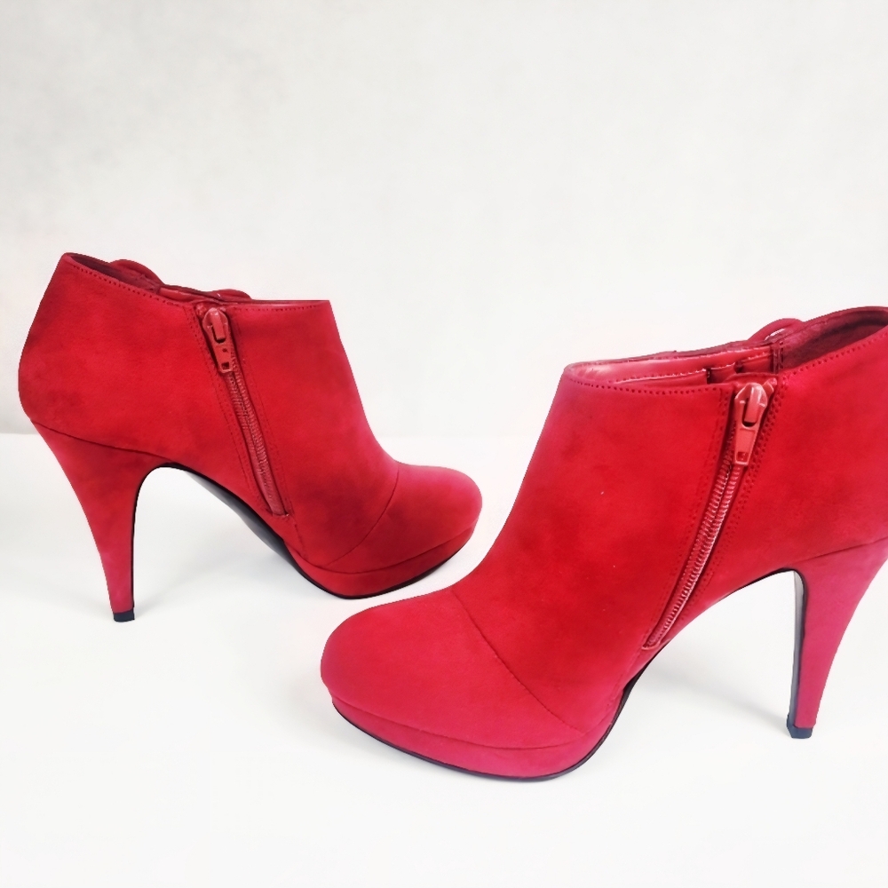 Impo Red Priscilla Platform Booties - Picture 4 of 7